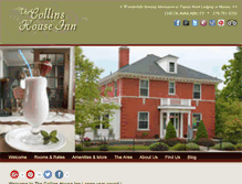 Tablet Screenshot of collinshouseinn.com